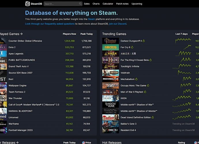 steamDB